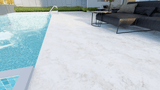 8 X 8 In Ivory Brushed Travertine