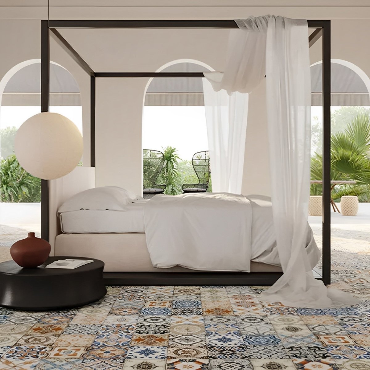 8 X 8 In Marrakesh Color Mix Glossy Pressed Glazed Ceramic