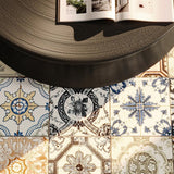 8 X 8 In Marrakesh Color Mix Glossy Pressed Glazed Ceramic