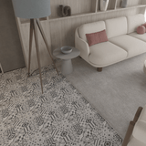 8 X 8 In Marrakesh Grey Matte Pressed Glazed Porcelain