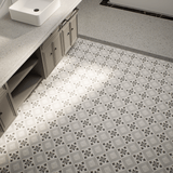 8 X 8 In Northstar Form Ice Matte Pressed Glazed Porcelain