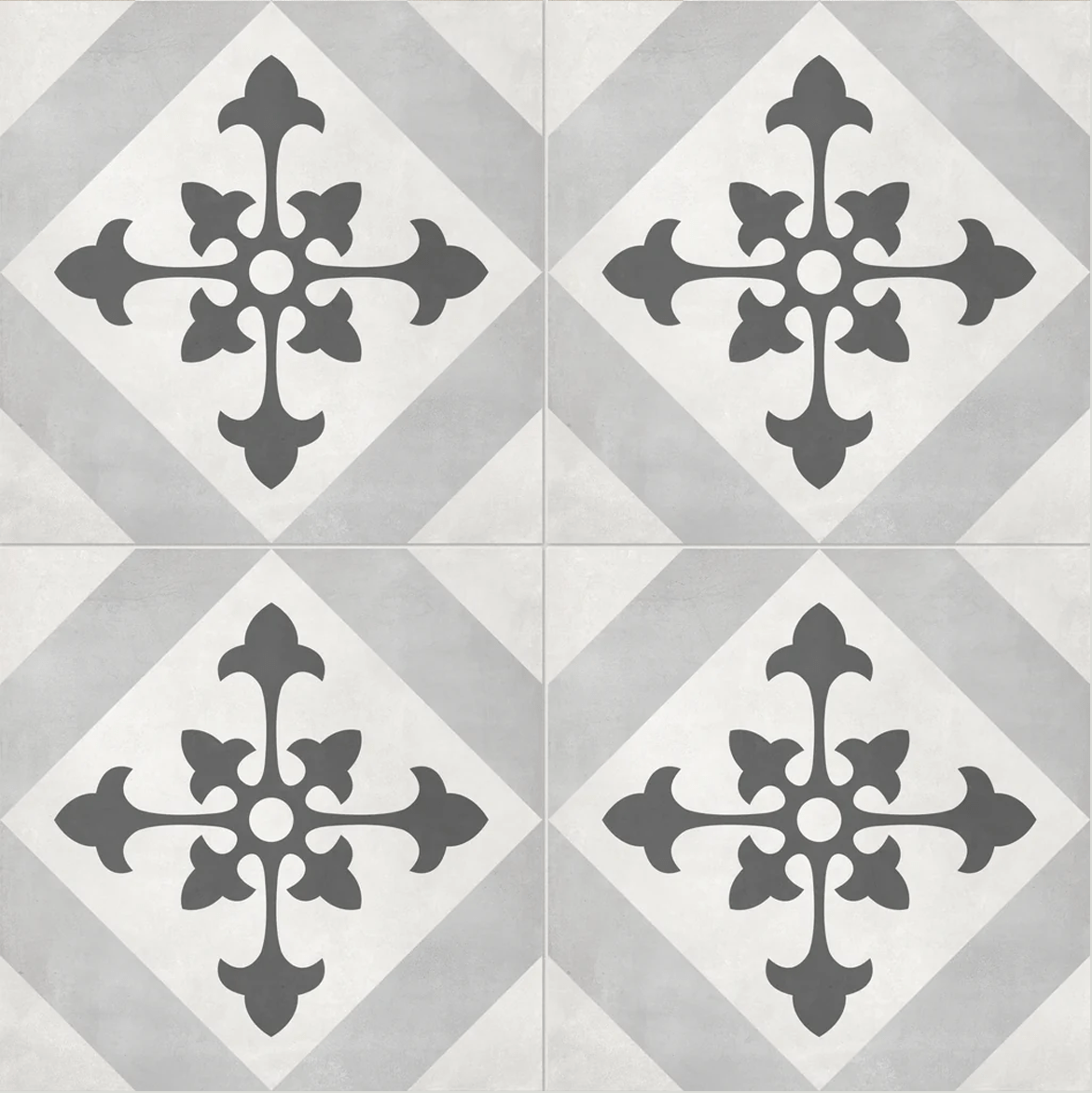 8 X 8 In Northstar Form Ice Matte Pressed Glazed Porcelain