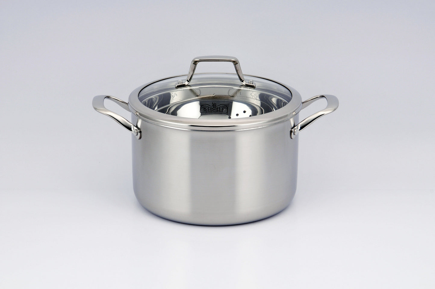 KUCHT Culinary Professional 3 Ply Stainless Steel 10 Piece Cookware Set