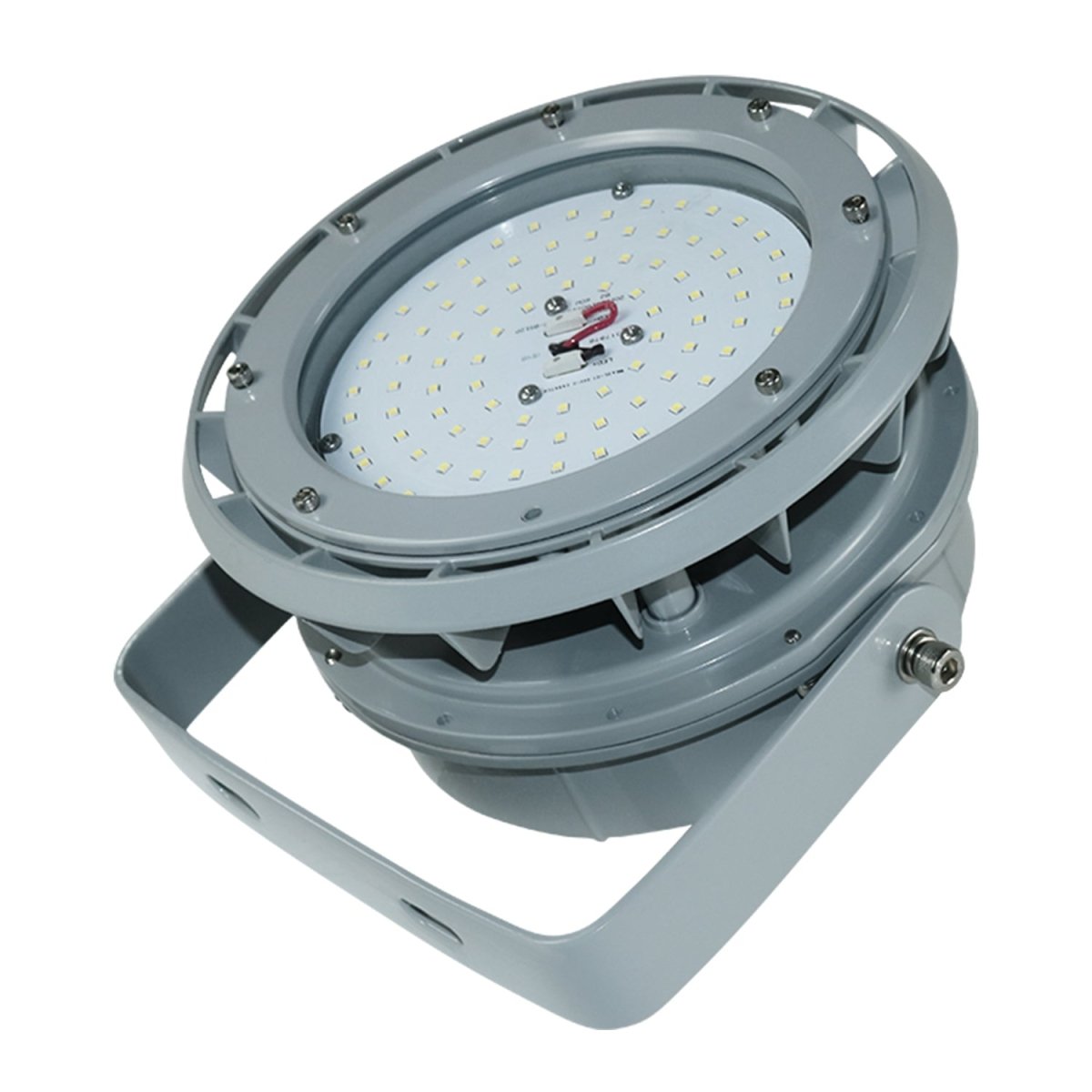80 Watt LED Explosion Proof Round High Bay Light, B Series, Dimmable, 5000K, 10800LM, AC100-277V, IP66, Hazardous Location Lighting Fixtures