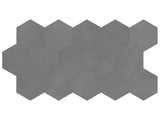 8.5 in Tapestri Silk Hexagon Matte Pressed Glazed Porcelain Tile