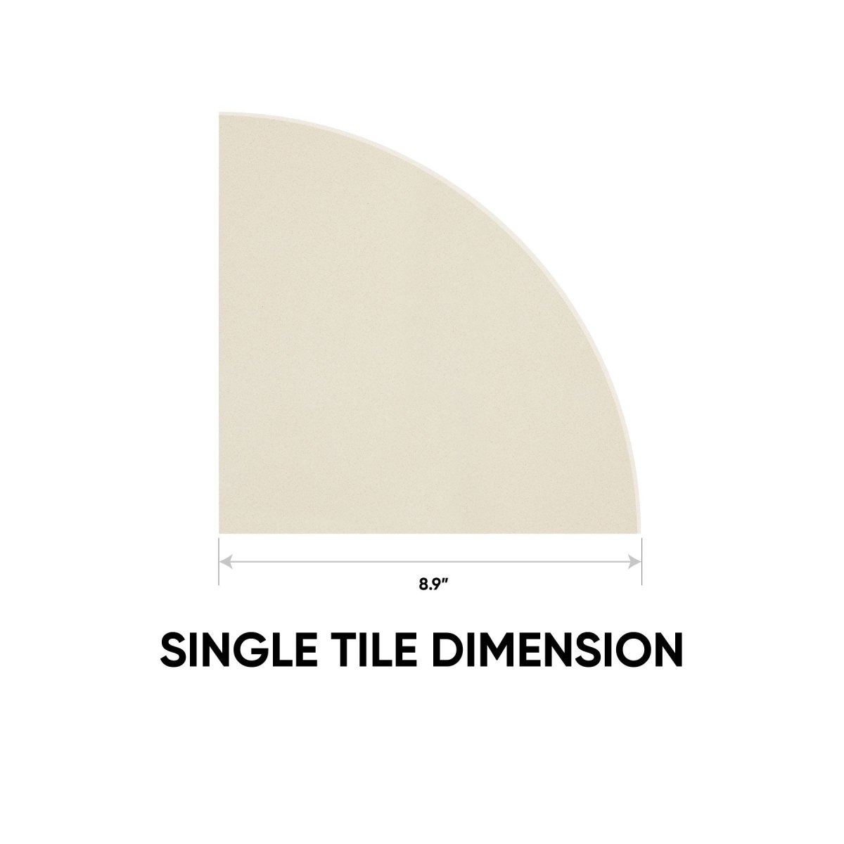 8.9 in. Ivory Marmiline Polished Engineered Stone Corner Shelf