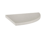 8.9 in. Marmiline Ash Polished Engineered Stone Corner Shelf