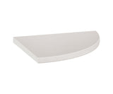 8.9 in. Marmiline Pearl Polished Engineered Stone Corner Shelf