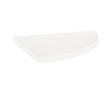 8.9 in. Marmiline Snow Polished Engineered Stone Corner Shelf