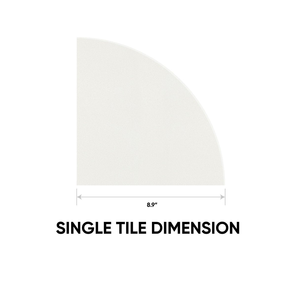 8.9 in. Marmiline Snow Polished Engineered Stone Corner Shelf