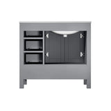 Jacques 84 in. Bathroom Freestanding Bathroom Vanity With Undermount Ceramic Sink, White Carrara Marble