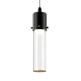 8W Dimmable LED Pendant Ceiling Light, 3000K (Warm White), Seedy Glass Shade, Dimmable, 400 Lumens, ETL Listed