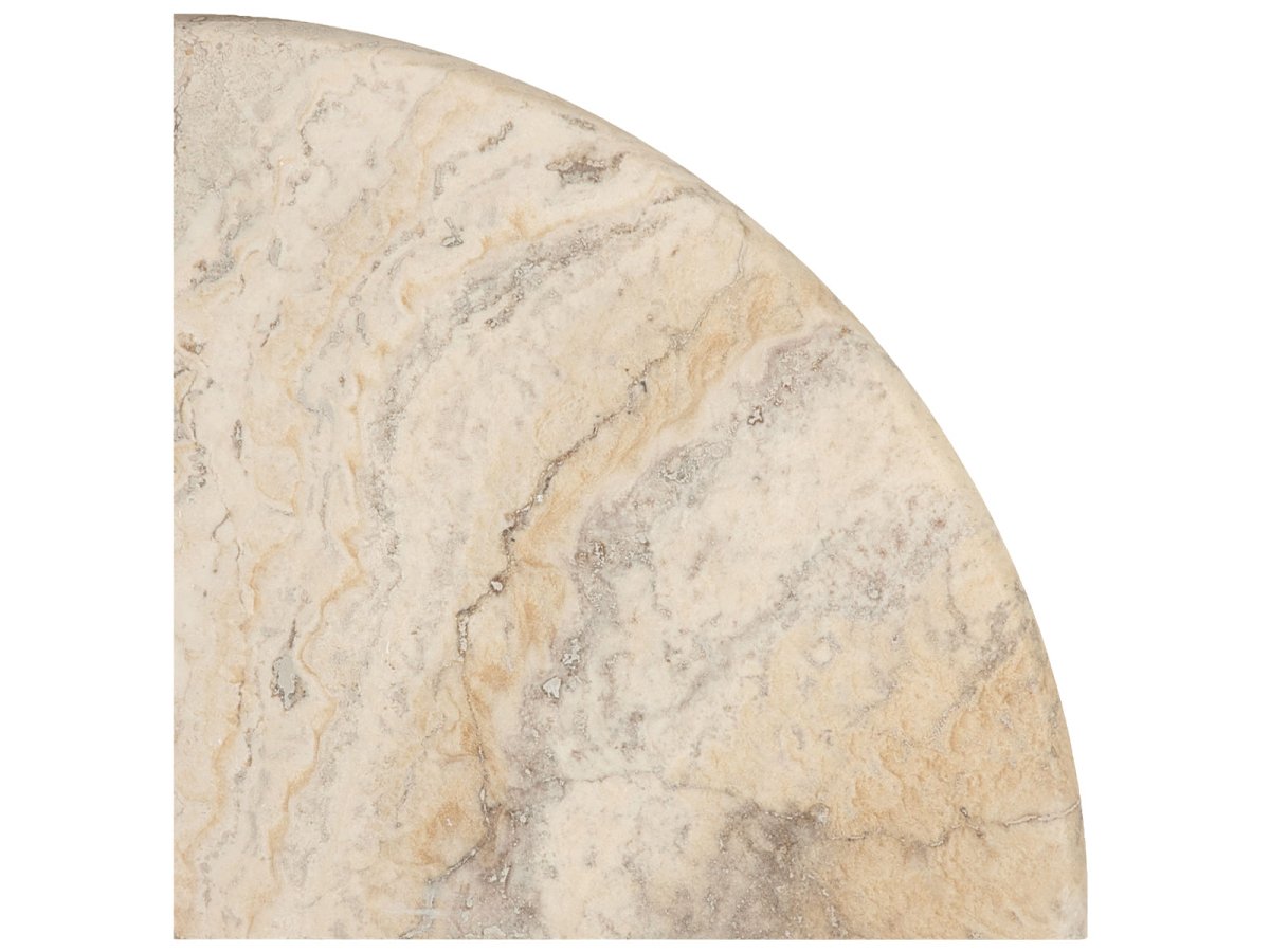 9 In Picasso Filled & Honed Travertine Corner Shelf
