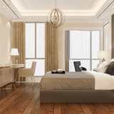 9-Light Brass Finish Hardware with Nature Brown Corn Leaf Rope Pendant Light, E12 Base - 31“D x 36"H