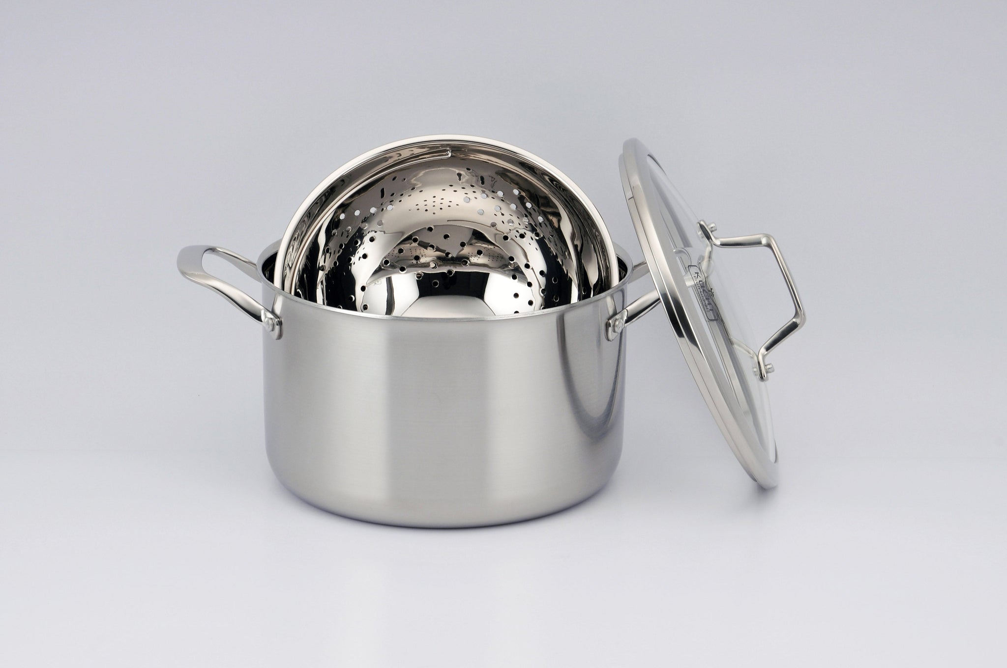 KUCHT Culinary Professional 3 Ply Stainless Steel 10 Piece Cookware Set