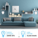 9W LED Indoor Wall Sconce, 5000K (Daylight White), 550LM, Brushed Nickel Wall Mounting Light, Dimmable, Hallway Light Fixtures