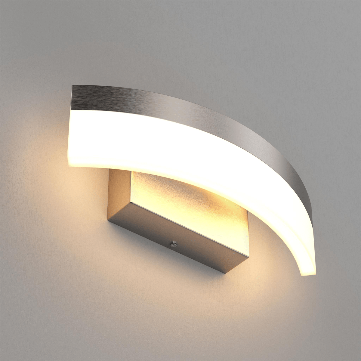 9W LED Wall Sconce Light, 3000K Warm White 500LM 120V Brushed Nickel Finish, ETL Listed, Dimmable, Hallway Light Fixtures