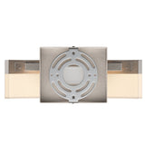 9W LED Wall Sconce Light, 3000K Warm White 500LM 120V Brushed Nickel Finish, ETL Listed, Dimmable, Hallway Light Fixtures
