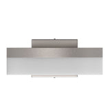 9W LED Wall Sconce Light, 3000K Warm White 500LM 120V Brushed Nickel Finish, ETL Listed, Dimmable, Hallway Light Fixtures