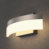 9W LED Wall Sconce Light, 3000K Warm White 500LM 120V Brushed Nickel Finish, ETL Listed, Dimmable, Hallway Light Fixtures