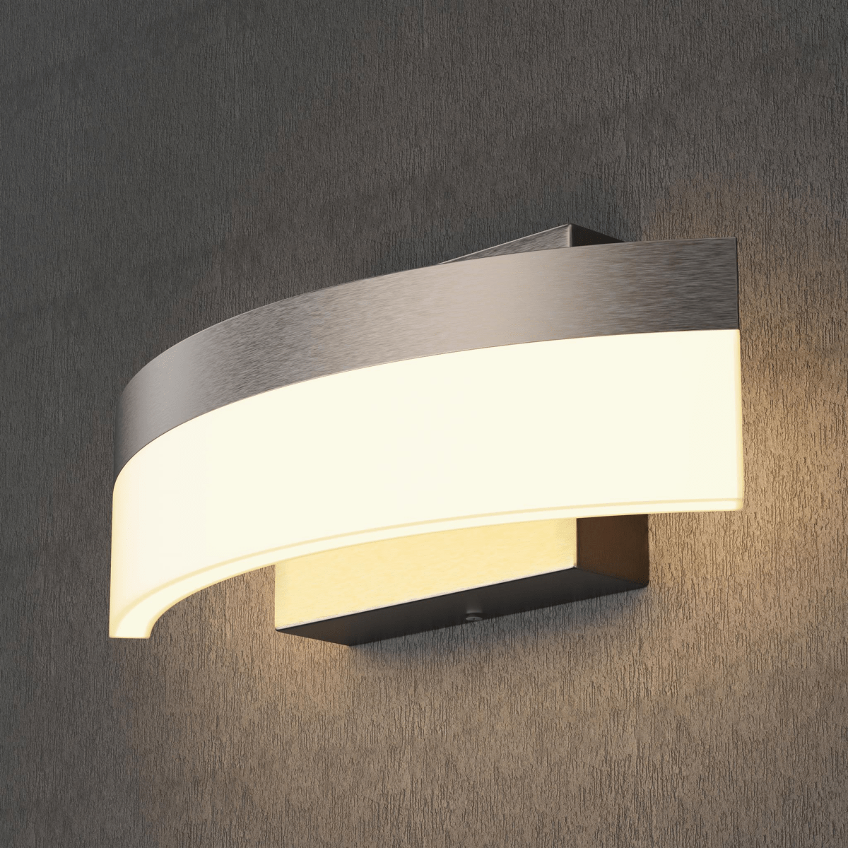 9W LED Wall Sconce Light, 3000K Warm White 500LM 120V Brushed Nickel Finish, ETL Listed, Dimmable, Hallway Light Fixtures