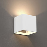9W Square Shape LED Wall Sconce, 3000K Warm White, 500LM, Clear Glass, Wall Mount, 120V Triac Dimmable ETL Damp Location