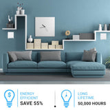 9W Square Shape LED Wall Sconce, 3000K Warm White, 500LM, Clear Glass, Wall Mount, 120V Triac Dimmable ETL Damp Location