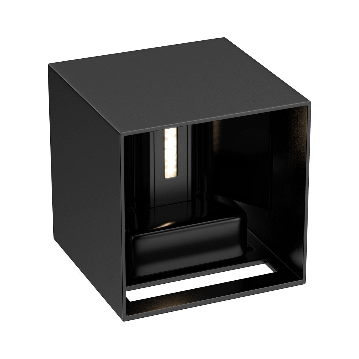 9W Square Shape LED Wall Sconce, 3000K Warm White, 500LM, Clear Glass, Wall Mount, 120V Triac Dimmable ETL Damp Location