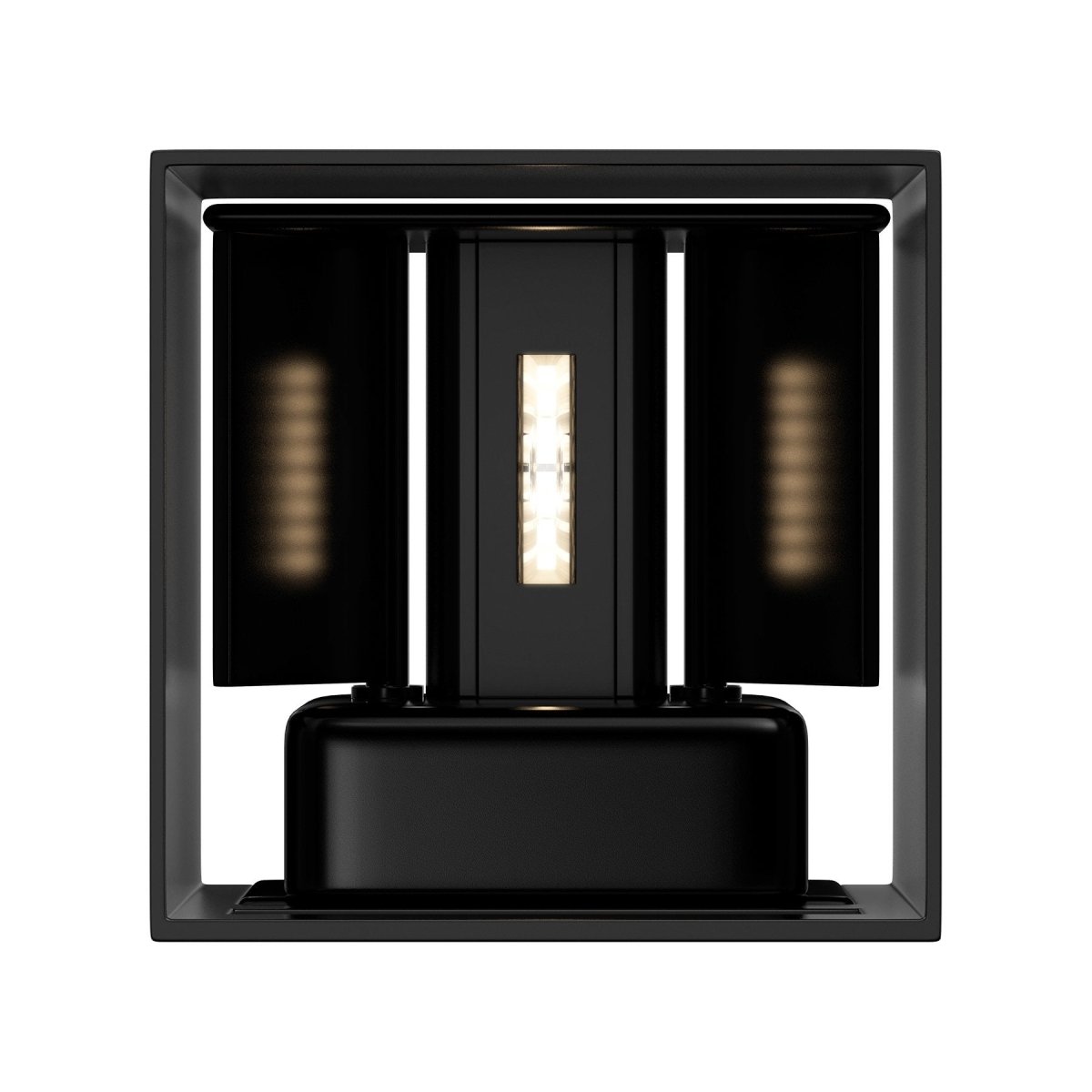9W Square Shape LED Wall Sconce, 3000K Warm White, 500LM, Clear Glass, Wall Mount, 120V Triac Dimmable ETL Damp Location