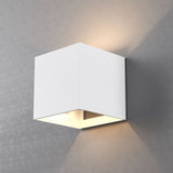 9W Square Shape LED Wall Sconce, 3000K Warm White, 500LM, Clear Glass, Wall Mount, 120V Triac Dimmable ETL Damp Location