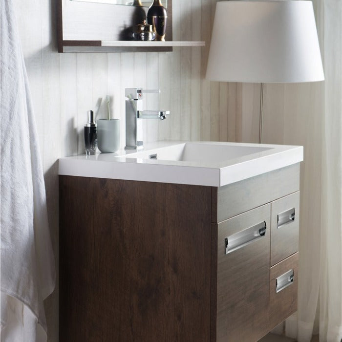Alpha Floating / Wall Mounted Bathroom Vanity with Acrylic Sink