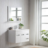Alpha Floating / Wall Mounted Bathroom Vanity with Acrylic Sink