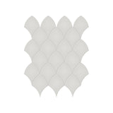 Scallop Soho Loft Grey Glossy Glazed Porcelain Mosaic