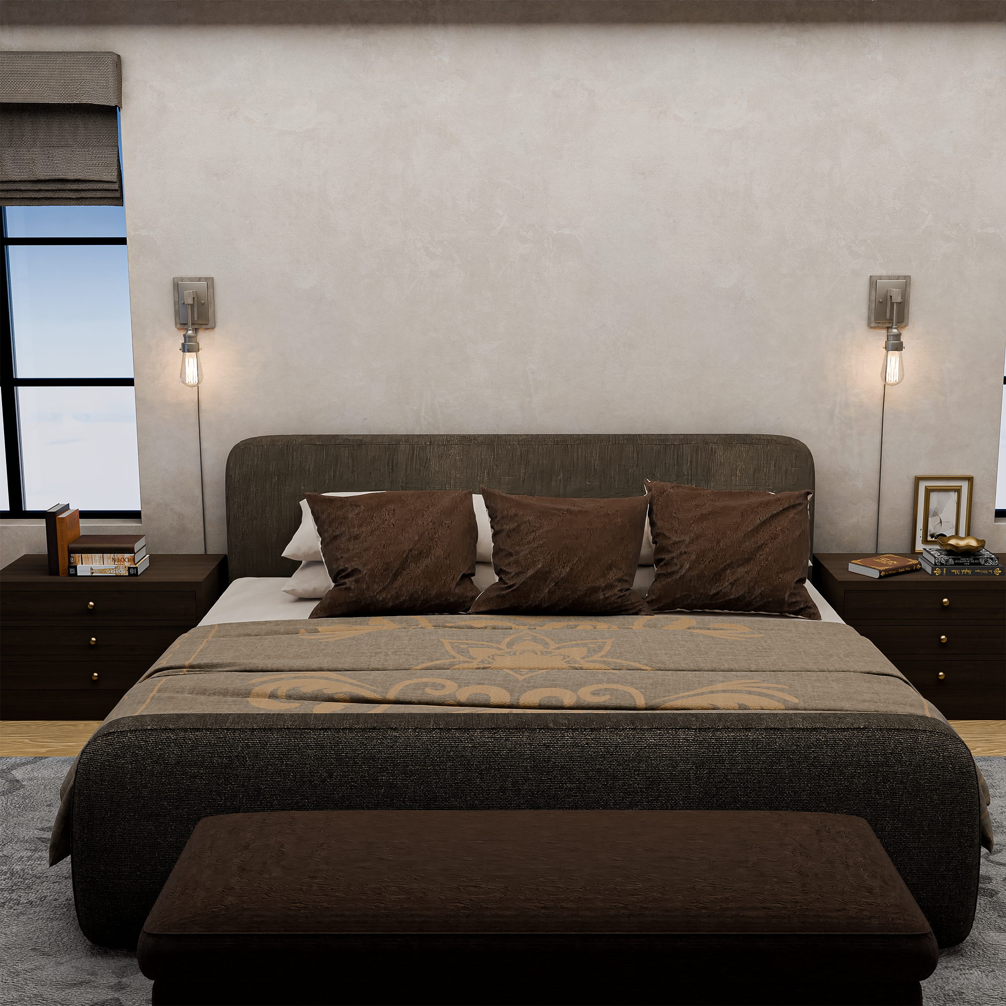 1-Light, Modern-Farmhouse Style LED Wall Sconce Indoor, 120v, Metal + Clear Glass, Brushed Nickel Finish