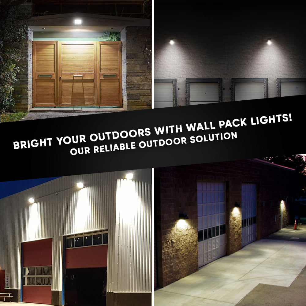 Outdoor Rotatable LED Wall Pack Light 40W 5700K 5400 Lumens, UL, DLC Listed, Bronze Finish, Waterproof Wall Light