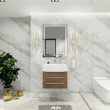 Blossom 24 In. Floating Single Sink Bathroom Vanity With Acrylic Sink Top & Aluminum Alloy Frame