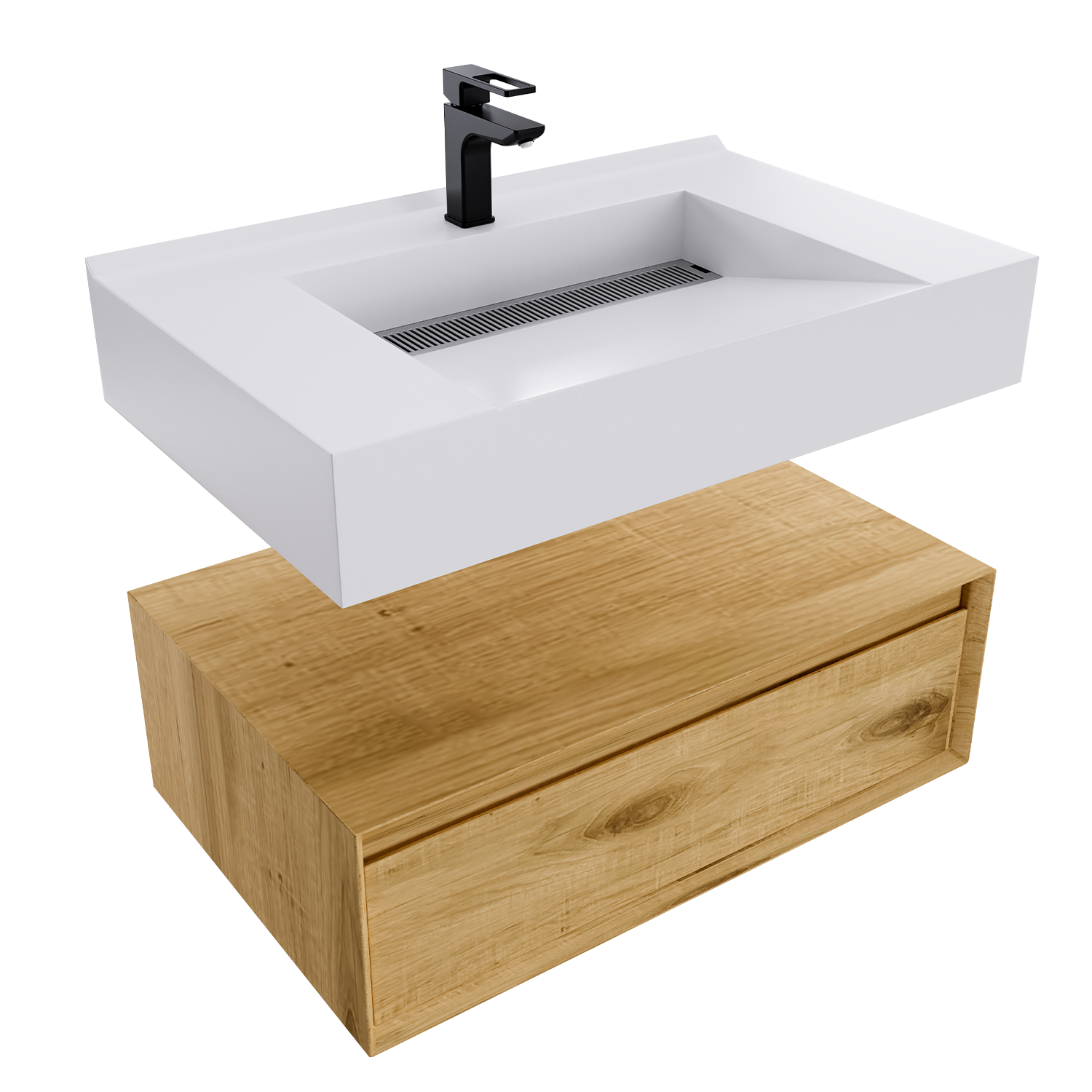 Alysa 30" Floating Bathroom Vanity Set with FLX16 Acrylic Sink