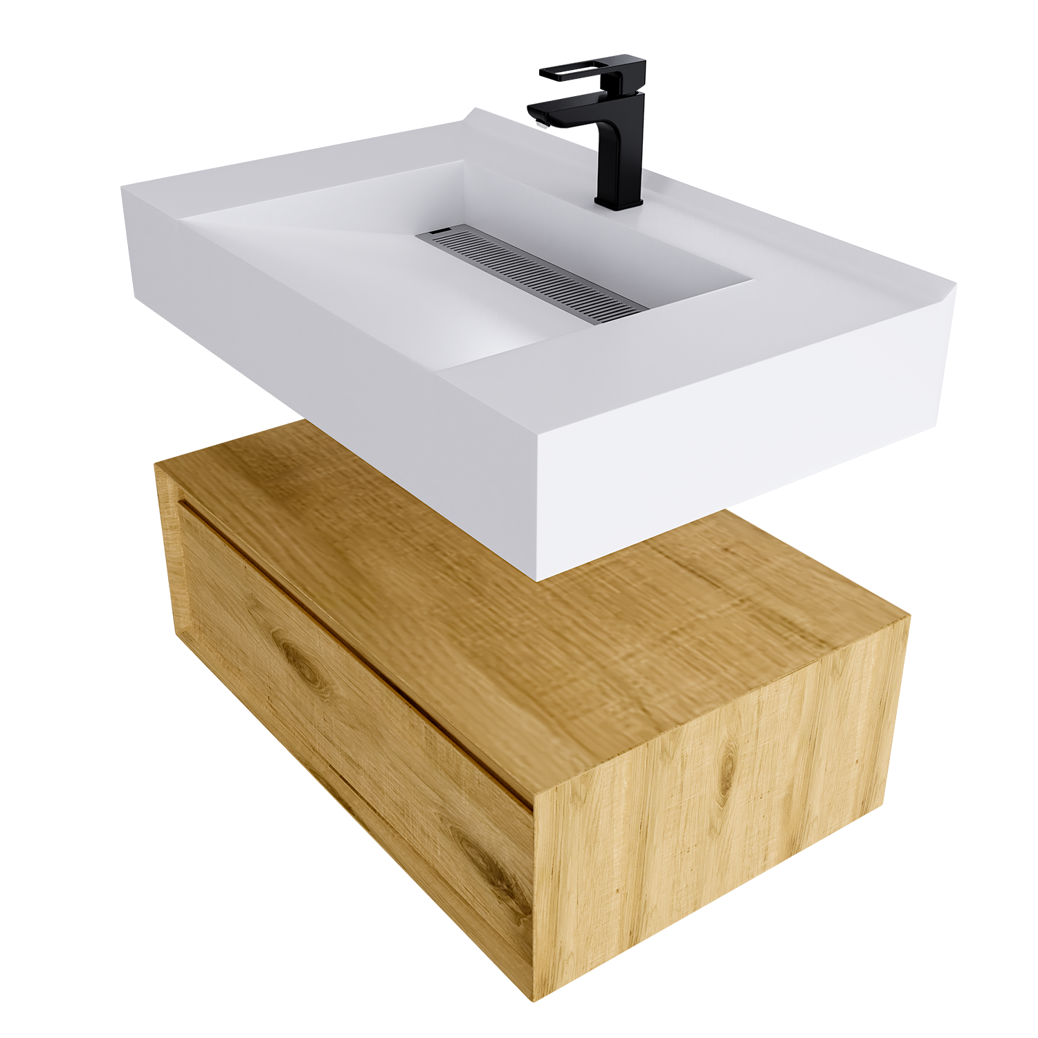 Alysa 30" Floating Bathroom Vanity Set with FLX16 Acrylic Sink