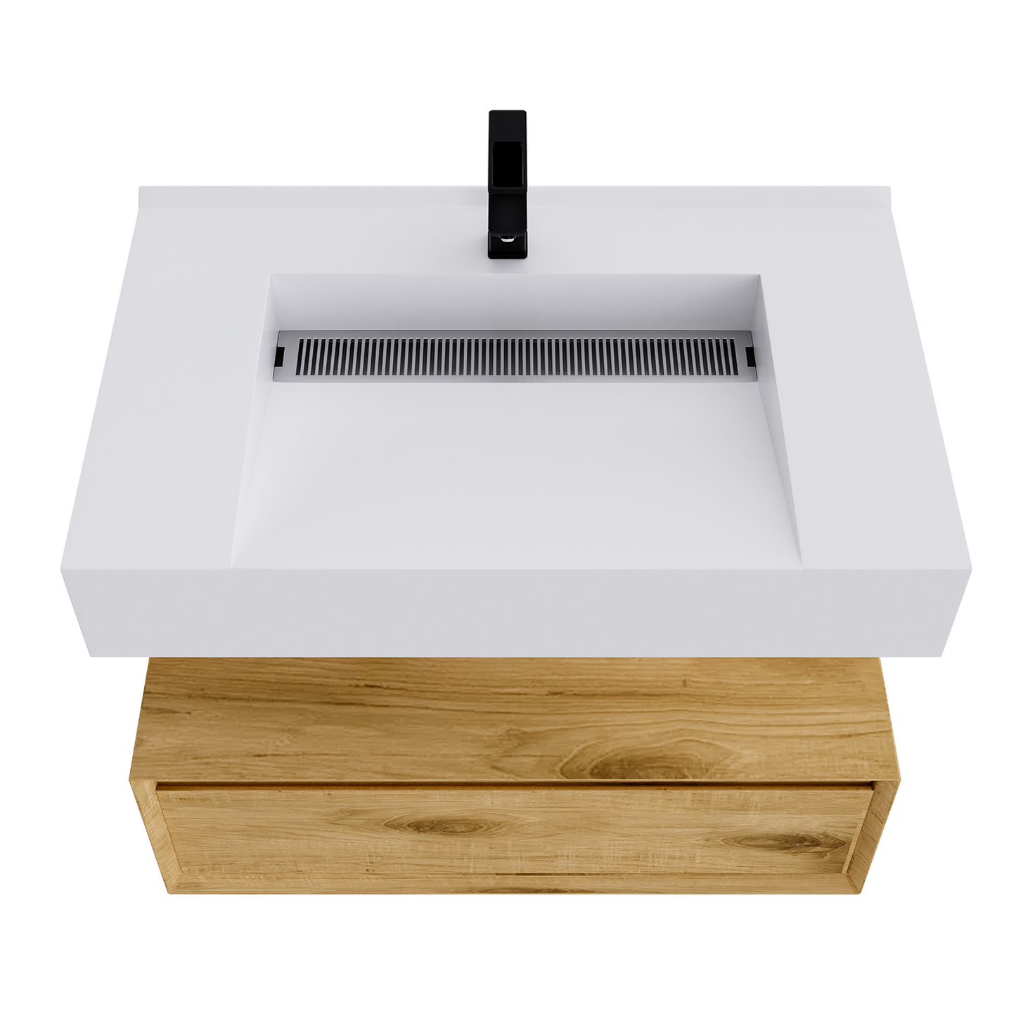 Alysa 30" Floating Bathroom Vanity Set with FLX16 Acrylic Sink