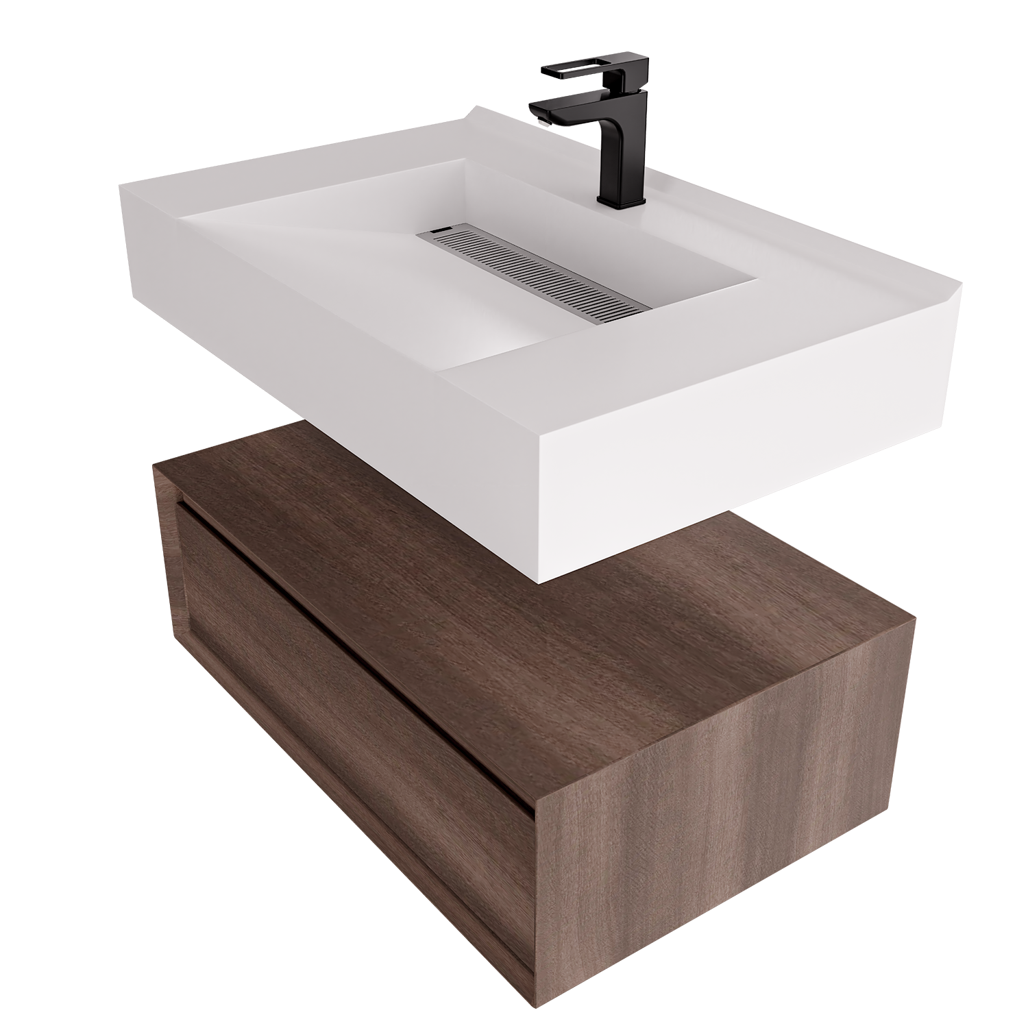 Alysa 30" Floating Bathroom Vanity Set with FLX16 Acrylic Sink