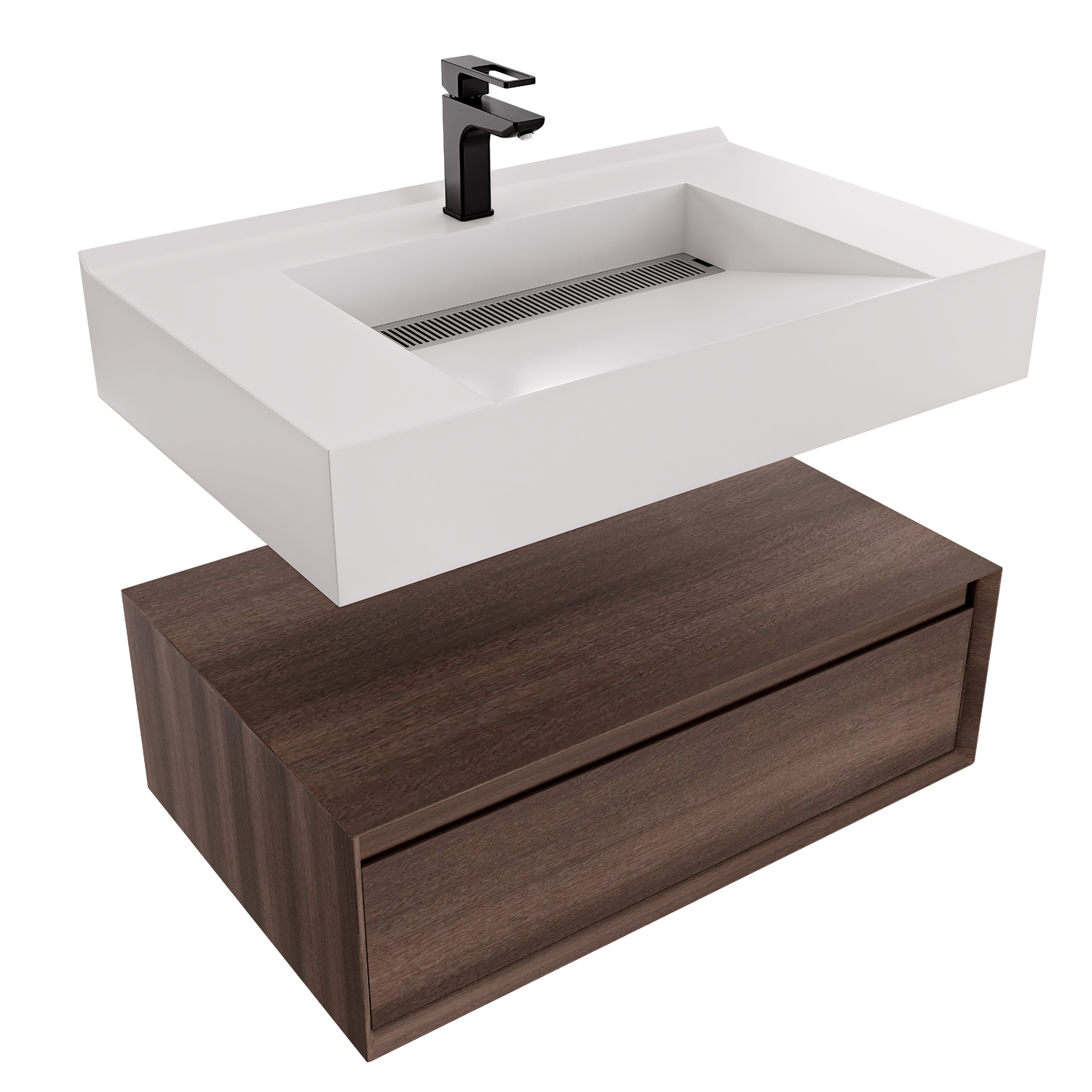 Alysa 30" Floating Bathroom Vanity Set with FLX16 Acrylic Sink