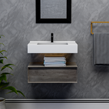 Alysa 30" Floating Bathroom Vanity Set with FLX16 Acrylic Sink