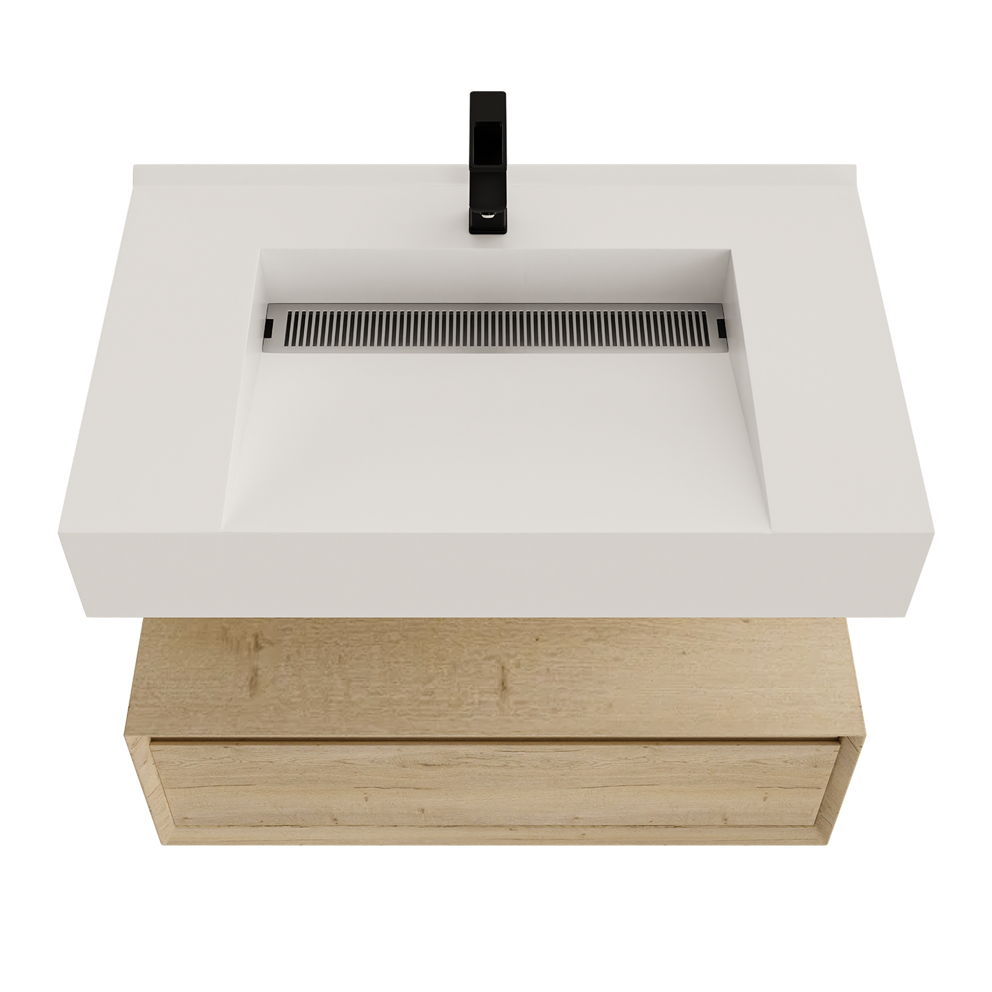 Alysa 30" Floating Bathroom Vanity Set with FLX16 Acrylic Sink