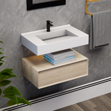 Alysa 30" Floating Bathroom Vanity Set with FLX16 Acrylic Sink