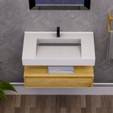 Alysa 36" Floating Bathroom Vanity Set with FLX16 Acrylic Sink