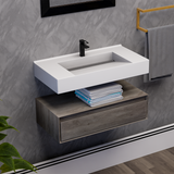 Alysa 36" Floating Bathroom Vanity Set with FLX16 Acrylic Sink