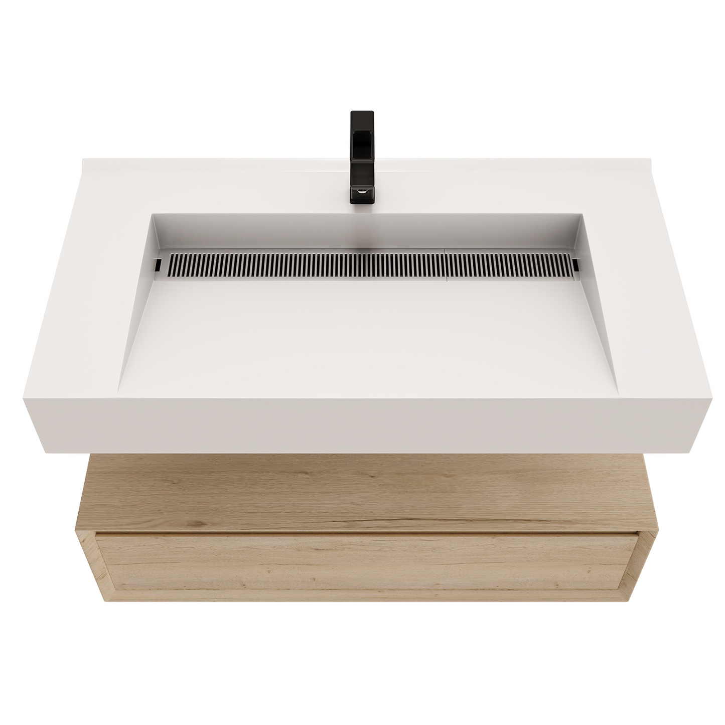 Alysa 36" Floating Bathroom Vanity Set with FLX16 Acrylic Sink