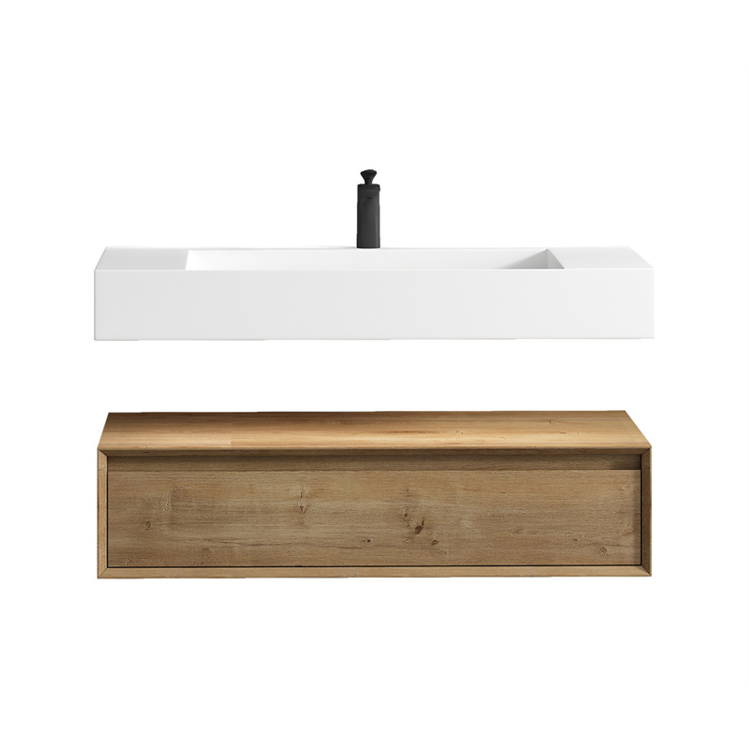 Alysa 42" Floating Bathroom Vanity Set with FLX16 Acrylic Sink