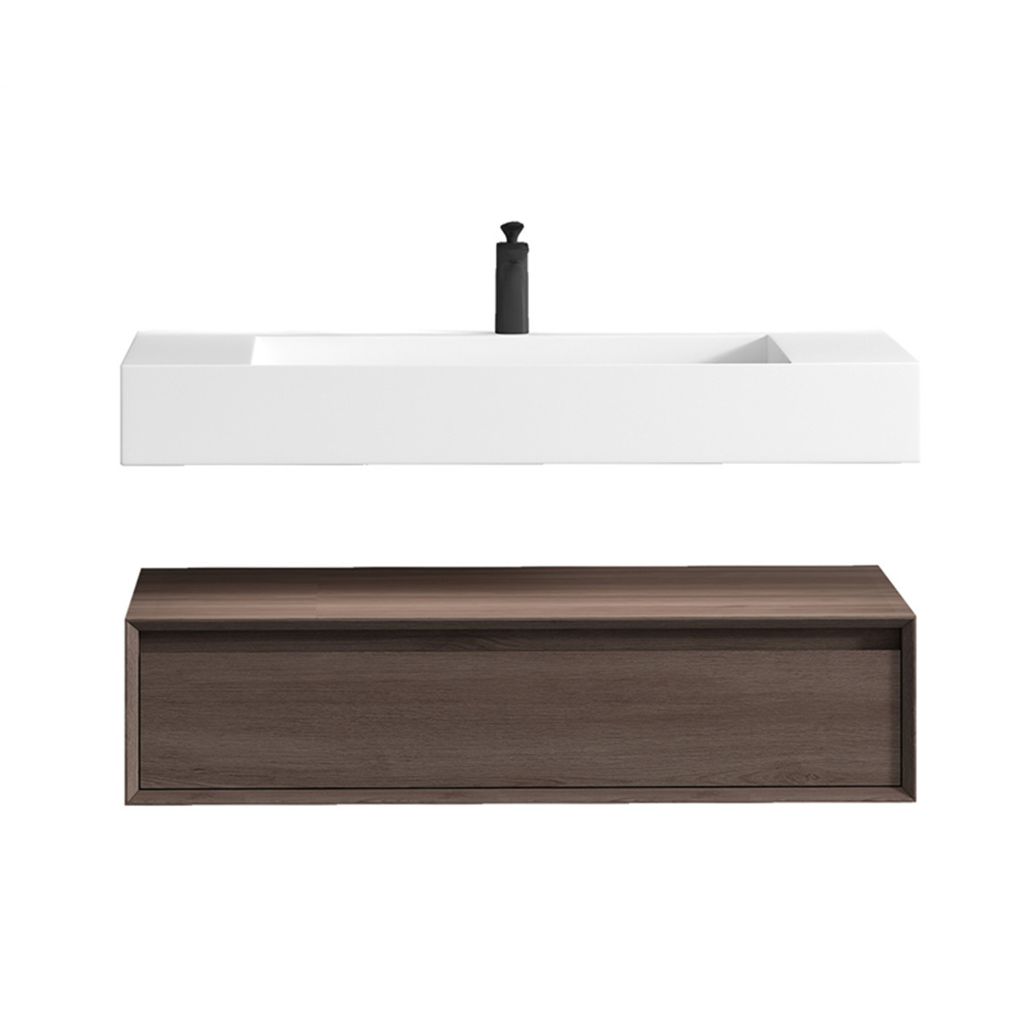 Alysa 42" Floating Bathroom Vanity Set with FLX16 Acrylic Sink