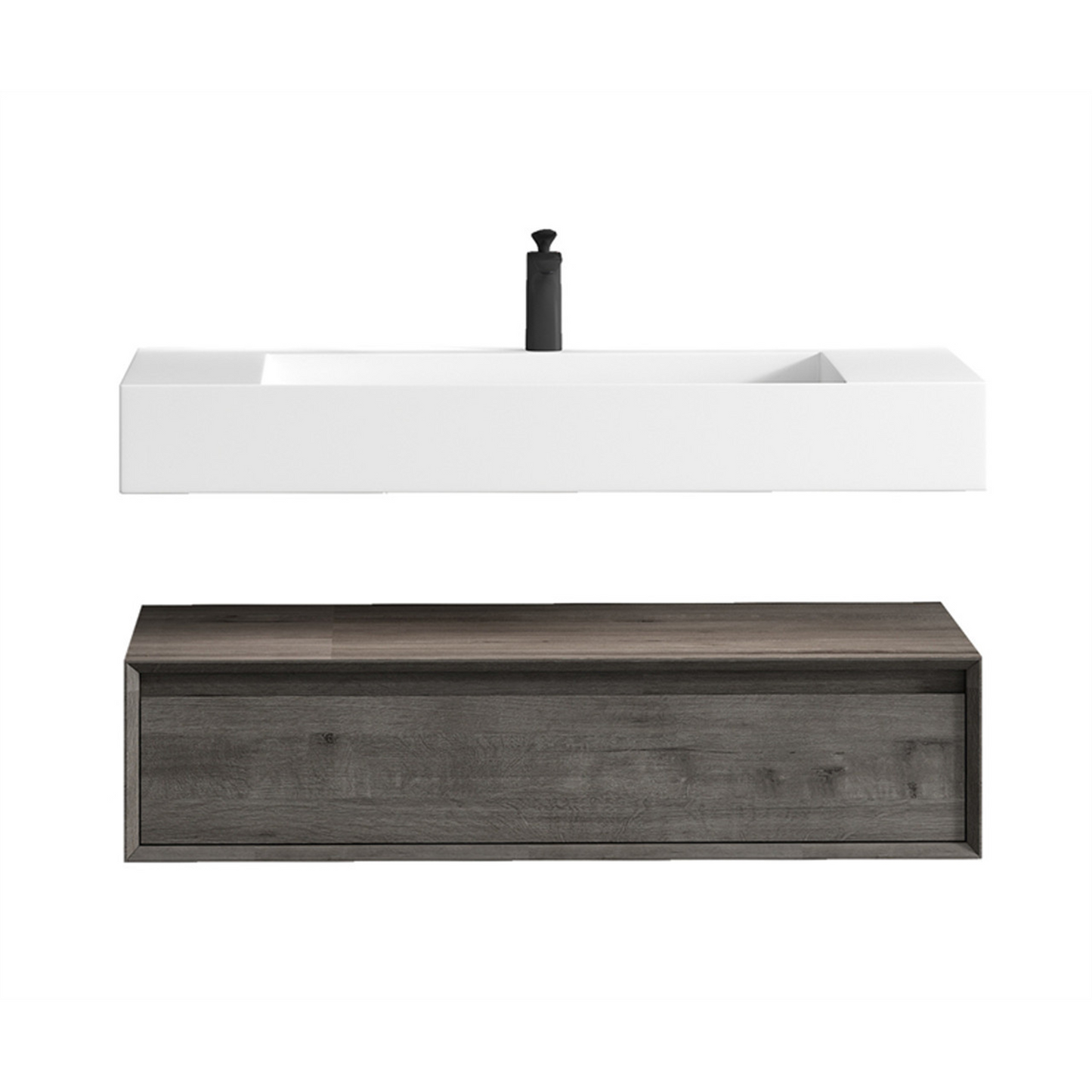 Alysa 42" Floating Bathroom Vanity Set with FLX16 Acrylic Sink